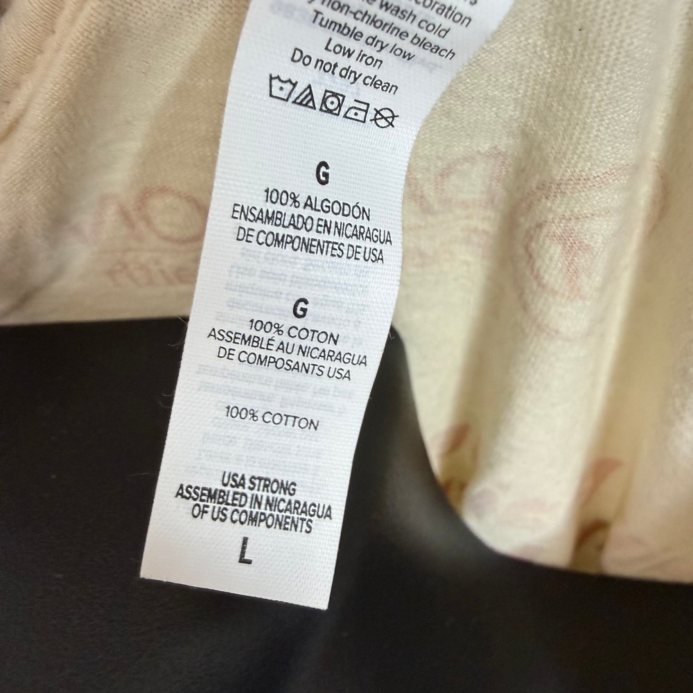Bella Canvas T-Shirt Mens L Wondrously Made Psalm 139:14 Atom Graphic Cream Tee - Picture 4 of 6